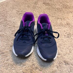 Nike Navy and Purple  Sneakers